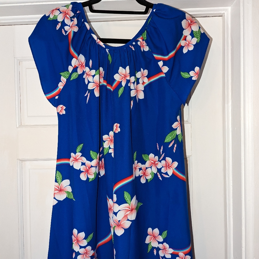 Hilo Hatties Vintage Hawaiian Maxi Dress Small Tropical Floral Beach - Picture 6 of 11